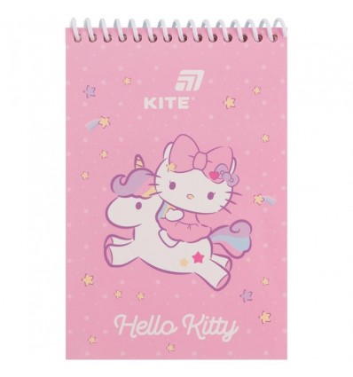 Блокнот на спирали Kite Hello Kitty HK26-196-1, А6, 48 листов, нелинированный