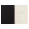 Книга записна Axent Partner Black&White 8711-7-A, A6, 60 аркушів, клітинка