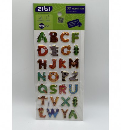3D наклейки Английский алфавит 23 см, KIDS Line ZB.63384