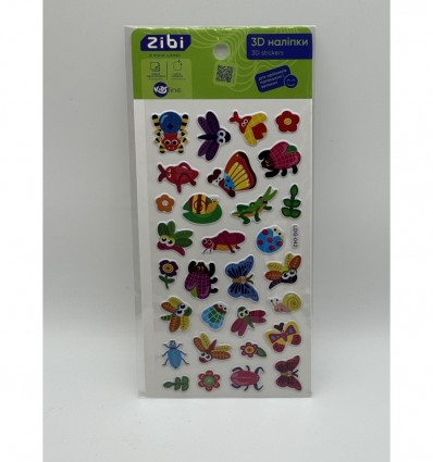 3D наліпки Жучки мікс 18 см, KIDS Line ZB.63327