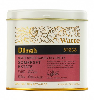 Чай Dilmah Watte Somerset estate №533 чорний цейлонський байховий листовий 125г
