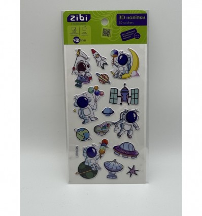 3D наліпки Блакинті космічні мрії 18 см, KIDS Line ZB.63341