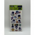 3D наліпки Блакитний космос 18 см, KIDS Line ZB.63338