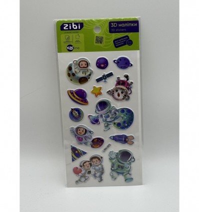 3D наліпки Закохані в космос 18 см, KIDS Line ZB.63339