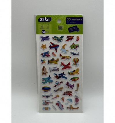 3D наліпки Літачки мікс 18 см, KIDS Line ZB.63304