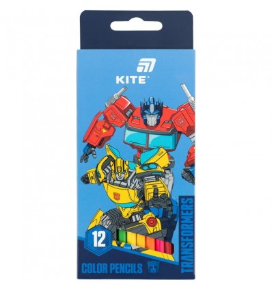 Олівці кольорові Kite Transformers TF26-051, 12 шт.