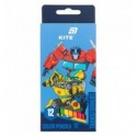 Олівці кольорові Kite Transformers TF26-051, 12 шт.