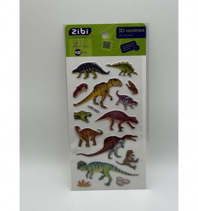 3D наклейки DINO микс 18 см, KIDS Line ZB.63332