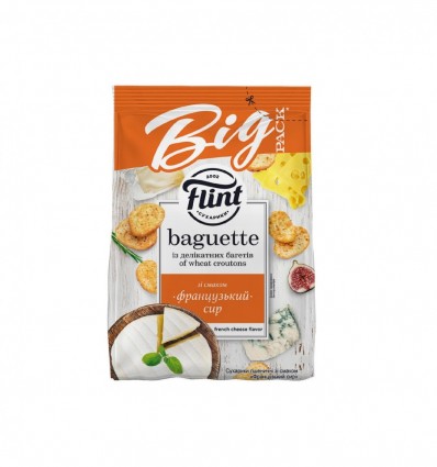 Flint Baguette Сухарики пшеничные со вкусом Французский сыр 140г