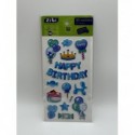 3D наклейки Happy Birthday Голубая корона 18 см, KIDS Line ZB.63354