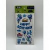 3D наліпки Happy Birthday Блакитна корона 18 см, KIDS Line ZB.63354