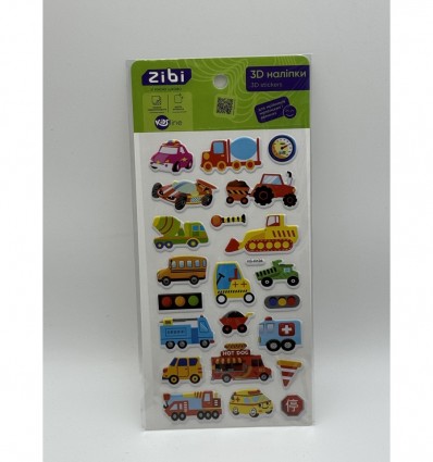 3D наклейки Грузовые автомобили 18 см, KIDS Line ZB.63375