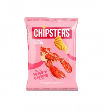 Chipster`s Чипсы картофельные волнистые со вкусом Лобстер 95г