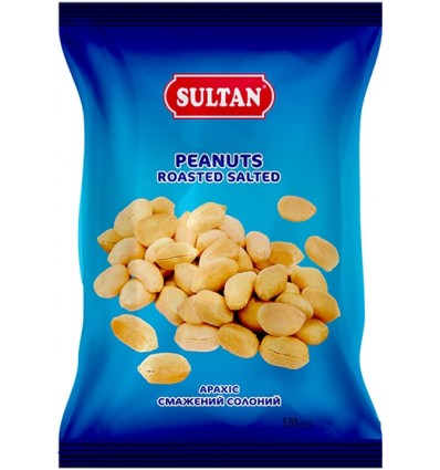 Арахис жареный ТМ Sultan slt.50540, соленый, 120г