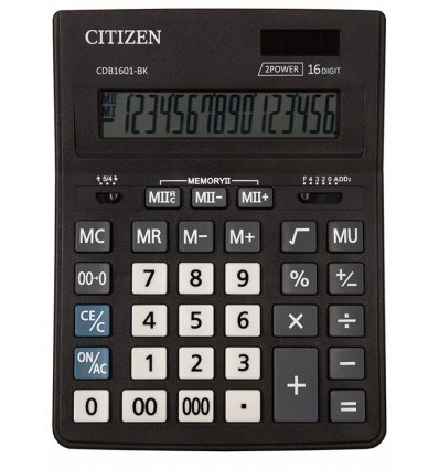 Калькулятор Citizen CDB1601-BK 16разр.
