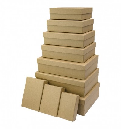 Коробки подарочные, набор 10шт, вложенные 1в1 - размер самой большой 37х27х11см BM.2333733 BM.233373