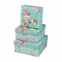 Коробки подарункові, набір 3шт, вкладені 1в1 - розмір найбільшої 20х20х9.5см BM.233318 BM.233318