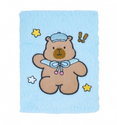 Блокнот плюшевый CAPYBARA 11, А5, 80 л., ячейка, ассорти, KIDS Line, ZB.700032