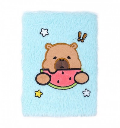 Блокнот плюшевий CAPYBARA 12, А5, 80 арк., клітинка, асорті, KIDS Line, ZB.700033