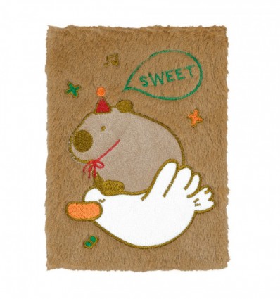 Блокнот плюшевый CAPYBARA 23, А5, 80 л., ячейка, ассорти, KIDS Line, ZB.700044