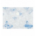 Папка-конверт А7 на кнопке, BUTTERFLY ARABESKI, полупрозрачная, перламутровая белая, BM.3923-31