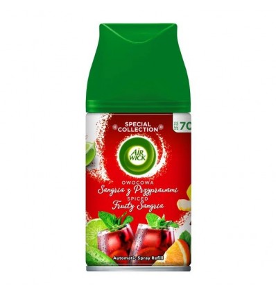 Освежитель автоматический AIRWICK Fmatik, сменный баллон "Фруктовая Сангрия" 250 мл b.91830