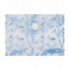 Папка-конверт А7 на кнопке, FERN ARABESKI, прозрачная, голубая, BM.3923-14