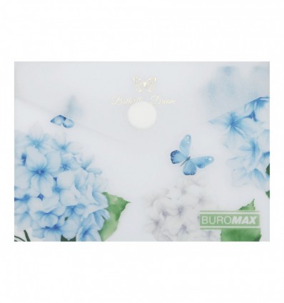 Папка-конверт А7 на кнопці, MYSTERY ARABESKI, напівпрозора, прозора, BM.3923-00