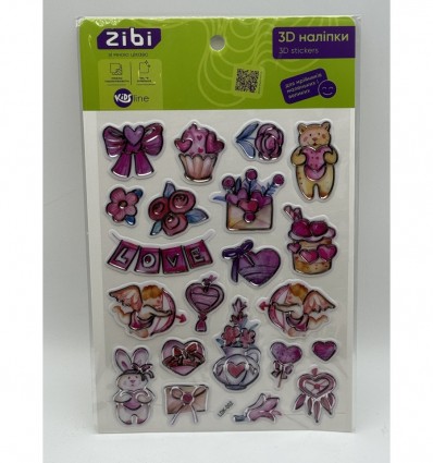 3D наклейки Розовая любовь 19 см, KIDS Line ZB.63403