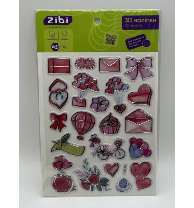 3D наклейки Романтическая любовь 19 см, KIDS Line ZB.63405