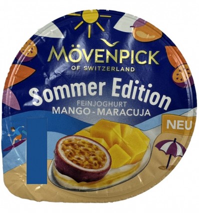 Йогурт Movenpick Summer edition 13% 150 гр манго-маракуя