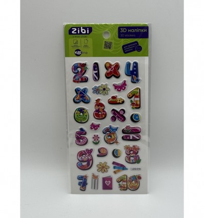 3D наклейки Цифра лето 18 см, KIDS Line ZB.63313