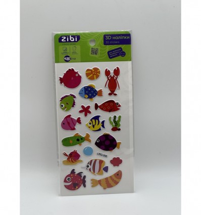 3D наліпки Райські рибки 22 см, Kids Line ZB.63348