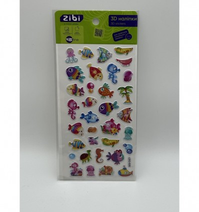 3D наліпки Рифові рибки 18 см, KIDS Line ZB.63320