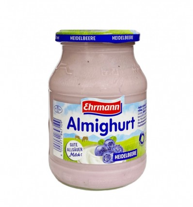 Йогурт Ehrmann Almighurt зі смаком чорниці 500г