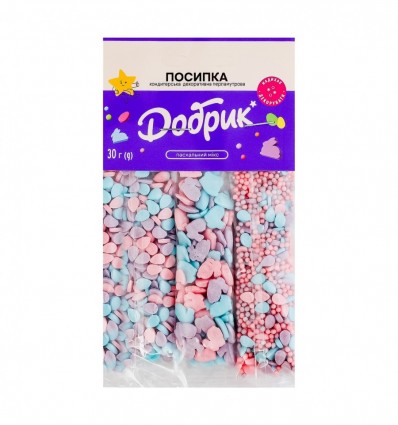 Посыпка Добрык Пасхальный микс кондитерская декорат 30г
