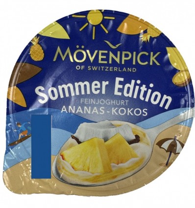 Йогурт Movenpick Summer edition ананас-кокос 13% 150 г