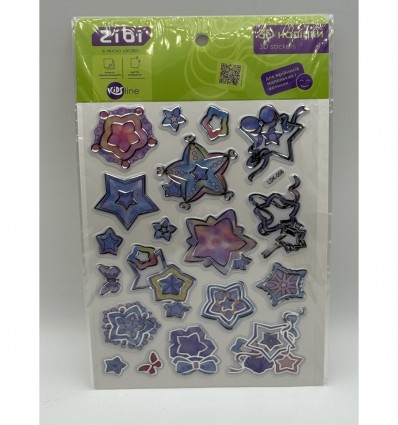 3D наліпки Яскраві зірки 19 см, KIDS Line ZB.63407
