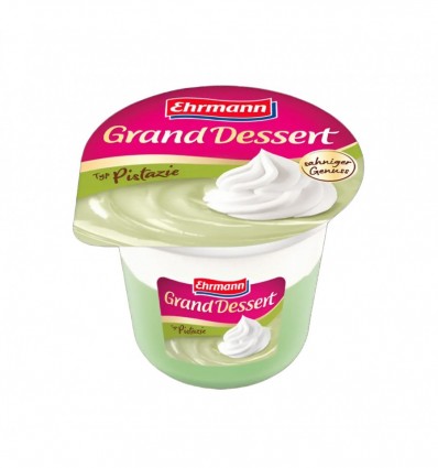 Десерт Ehrmann Grand зі смаком фісташки 4,6% 190г