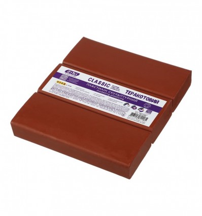 Пластилін скульптурний CLASSIC теракотовий, 750г, KIDS Line, ZB.6290