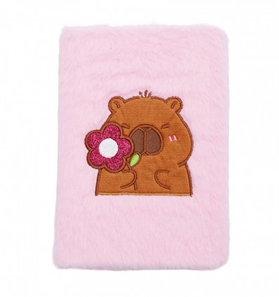 Блокнот плюшевий CAPYBARA 2, А5, 80 арк., клітинка, асорті, KIDS Line, ZB.700016
