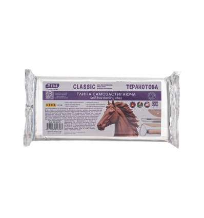 Глина самозастигаюча CLASSIC, 1 кг, теракотова, ZB.6295