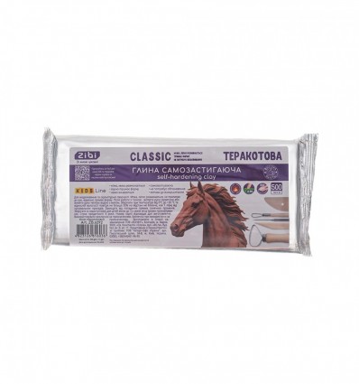 Глина самозастигаюча CLASSIC, 500 г, теракотова, ZB.6292