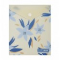 Папка-конверт А6 на кнопці, MYOSOTIS ARABESKI, напівпрозора, маренго, BM.3922-53