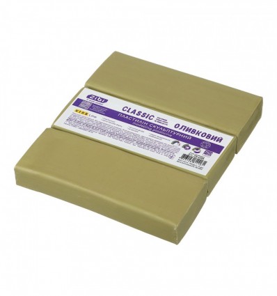 Пластилін скульптурний CLASSIC оливковий, 750г, KIDS Line, ZB.6288