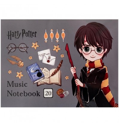 Тетрадь для нот Kite Harry Potter, А5, 20 листов