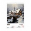 Календар настінний 2026 р., А2, 1 пружина, Fairytale landscapes, BM.210651