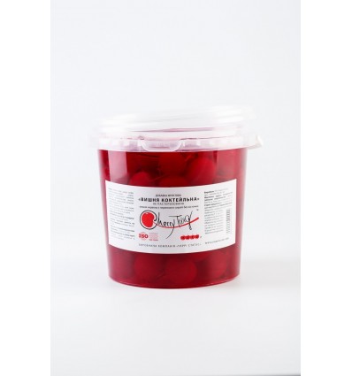 Вишня коктейльна червона непастеризована 1.21кг