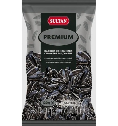 Семена подсолнечника Премиум ТМ Sultan slt.50717, жареные, подсоленные 120г
