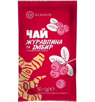 Чай-сашет конц. "Клюква и Имбирь" 50 г (as.08-141)